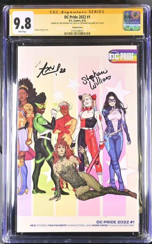 DC Pride 2022 #1 Swaby Variant CGC Signature Series 9.8 Signed Howard, Williams - Image 7