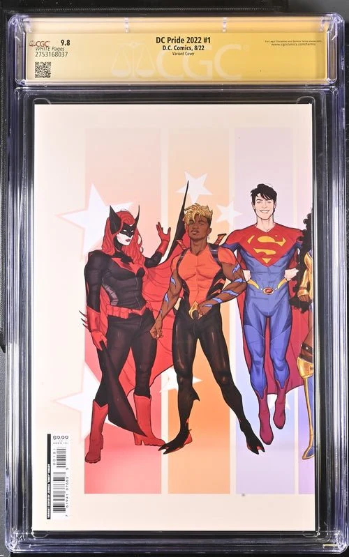 DC Pride 2022 #1 Swaby Variant CGC Signature Series 9.8 Signed Howard, Williams - Image 8