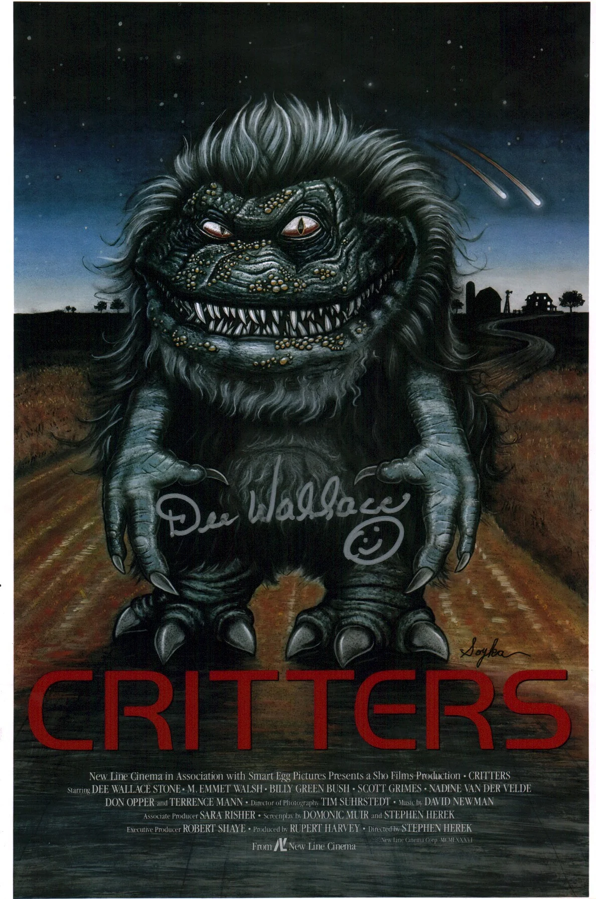 Dee Wallace Critters 8x12 Signed Photo Poster JSA Certified Autograph