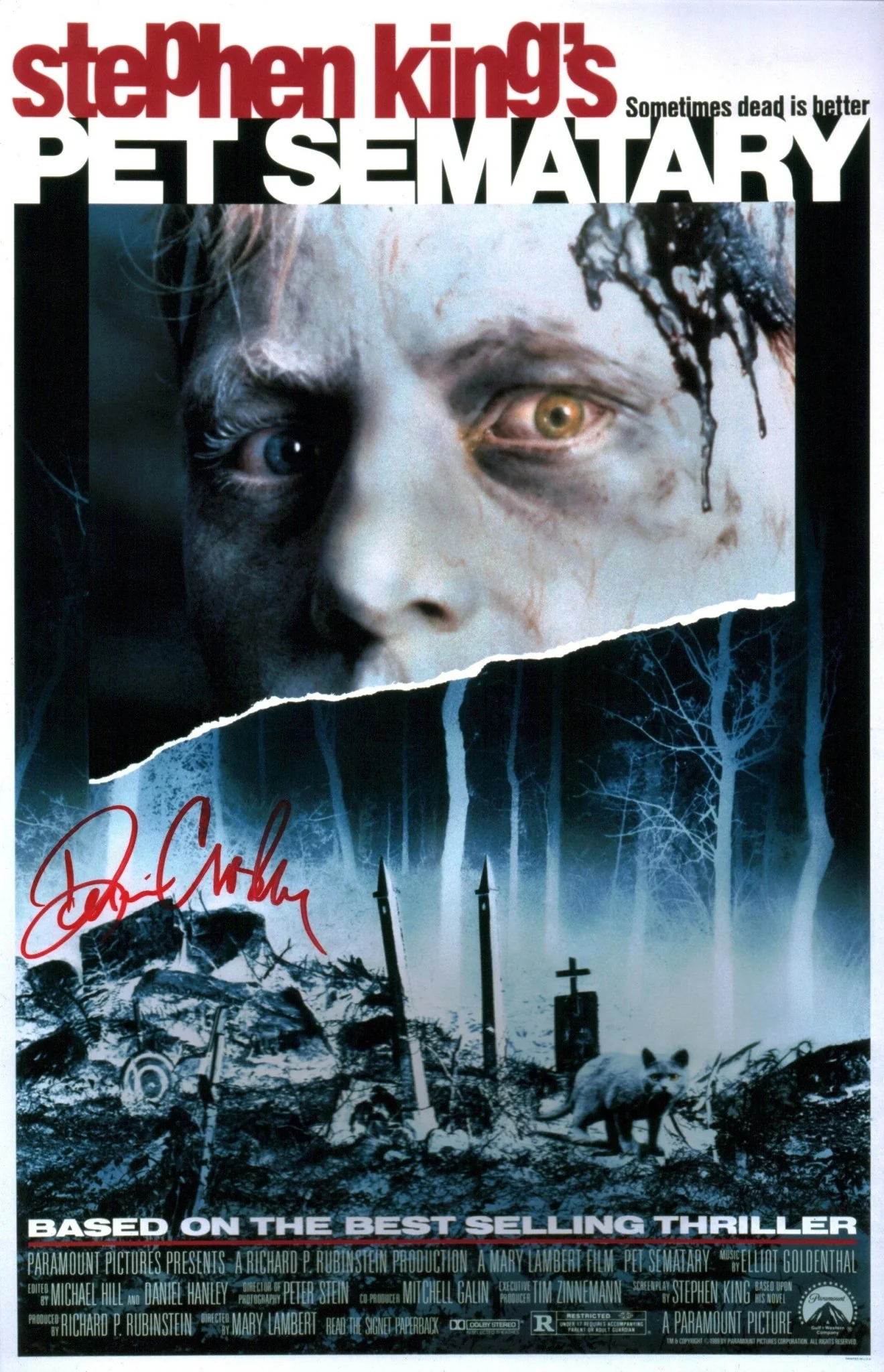 Denise Crosby Pet Sematary 11x17 Signed Photo JSA Certified Autograph - Image 2