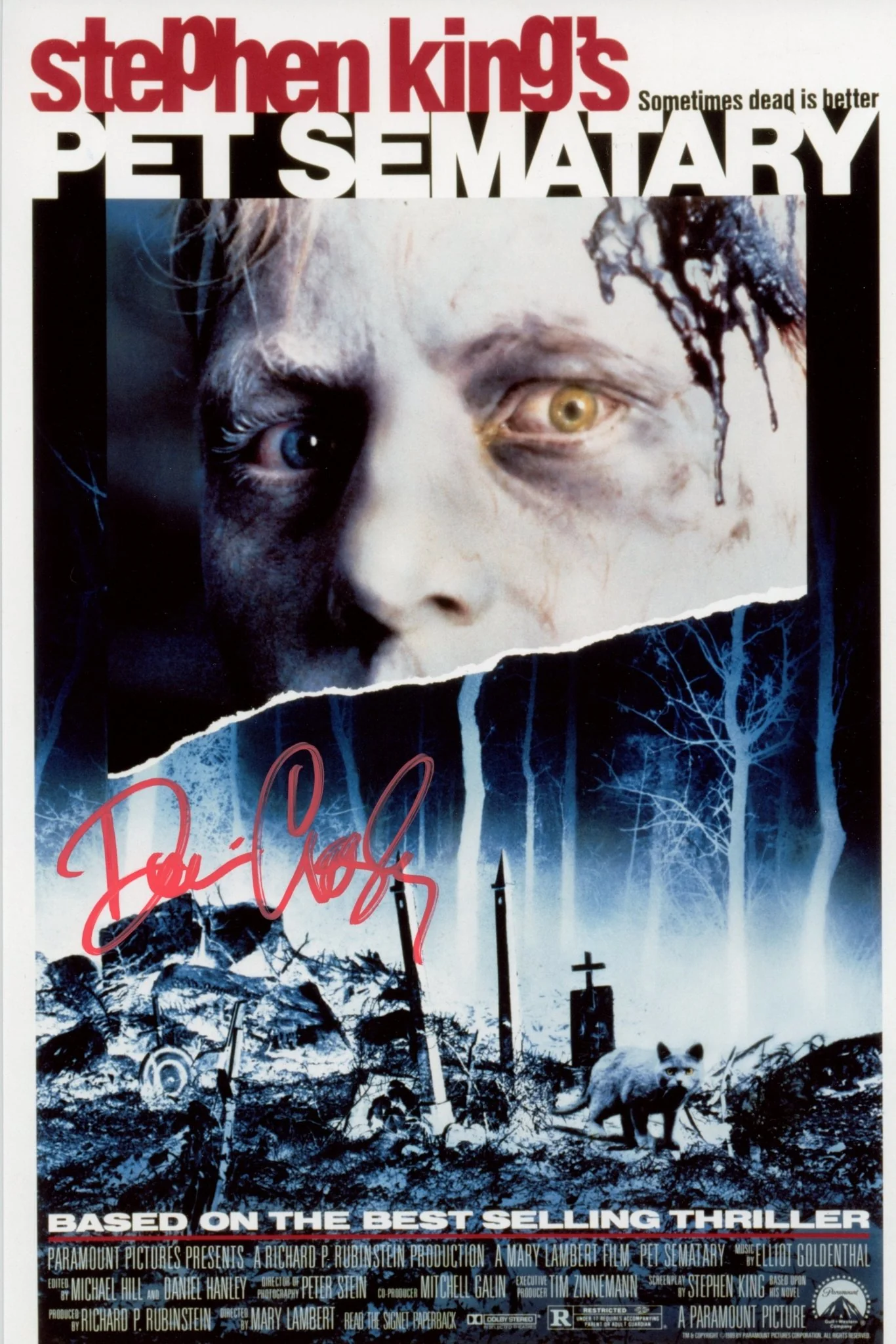 Denise Crosby Pet Sematary 8x12 Signed Photo JSA Certified Autograph - Image 2
