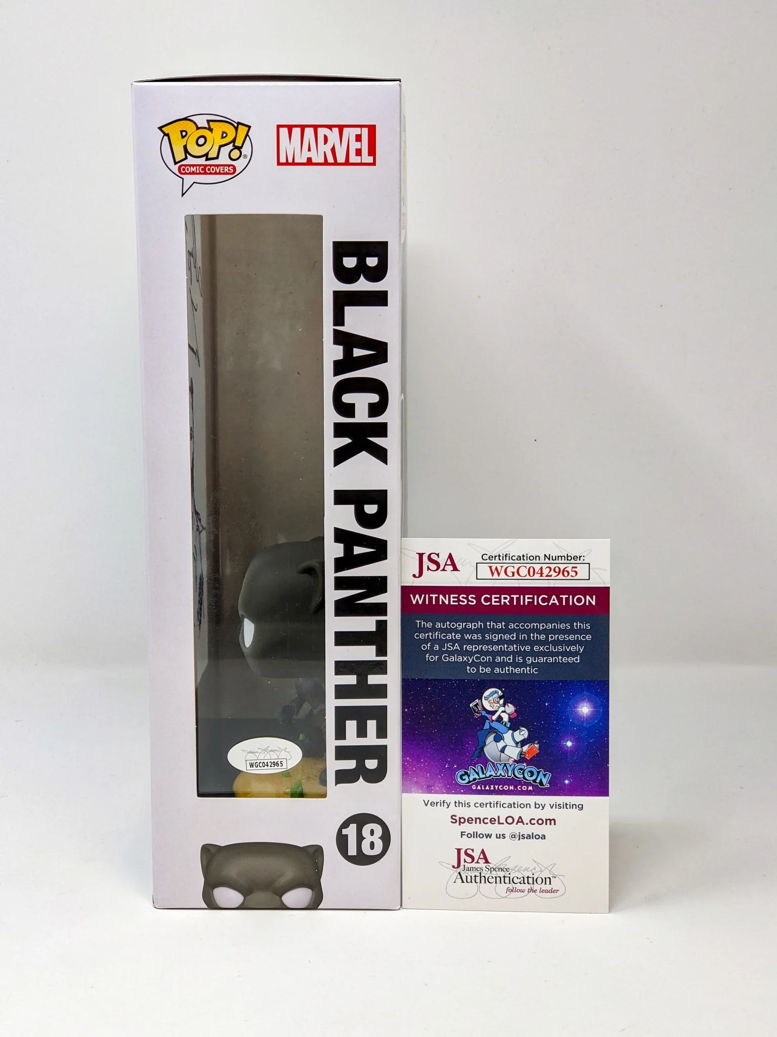 Denys Cowan Marvel BLACK PANTHER Signed & Remarqued Funko Pop Comic Cover JSA Certified Autograph - Image 3