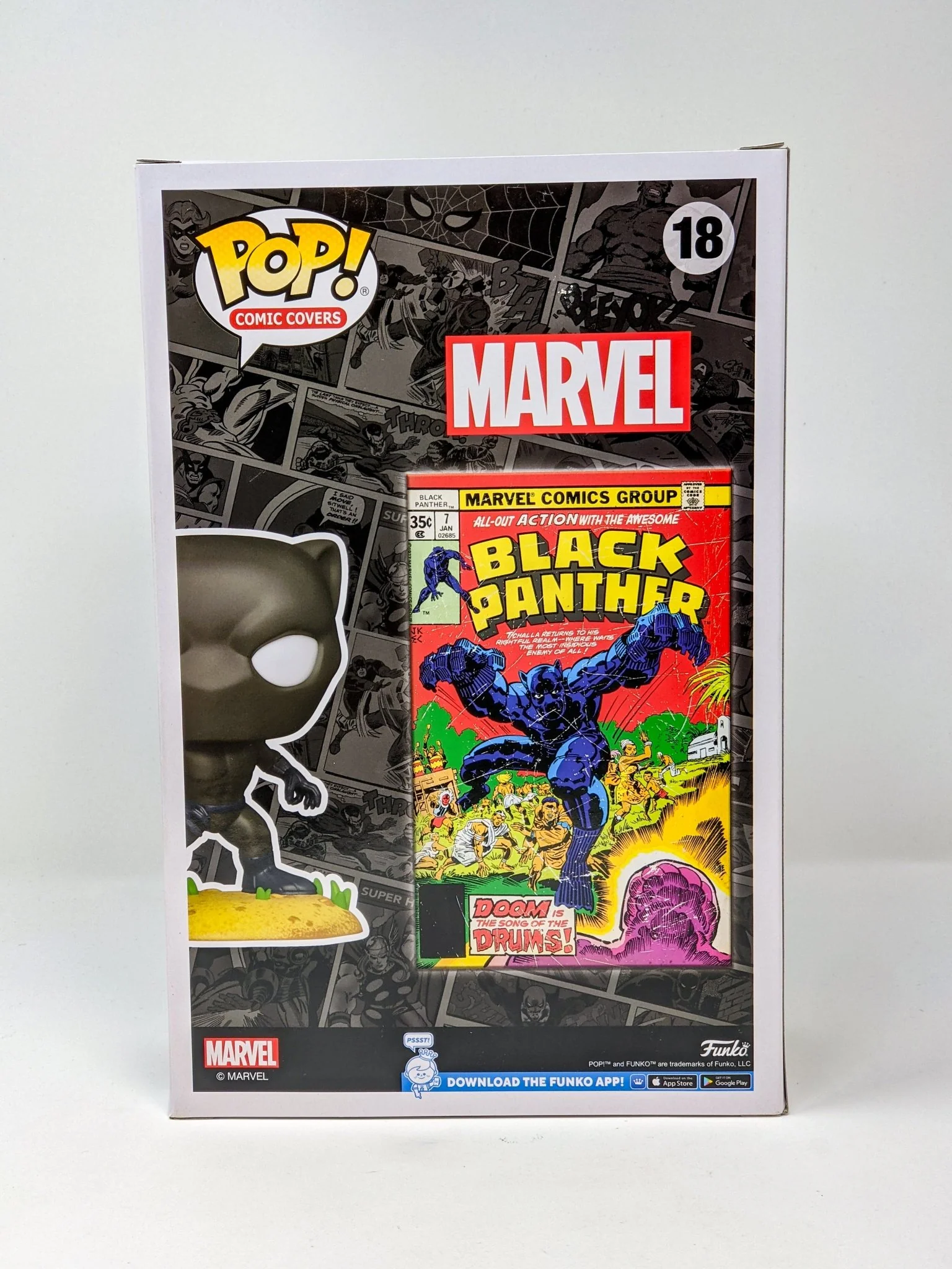 Denys Cowan Marvel BLACK PANTHER Signed & Remarqued Funko Pop Comic Cover JSA Certified Autograph - Image 4