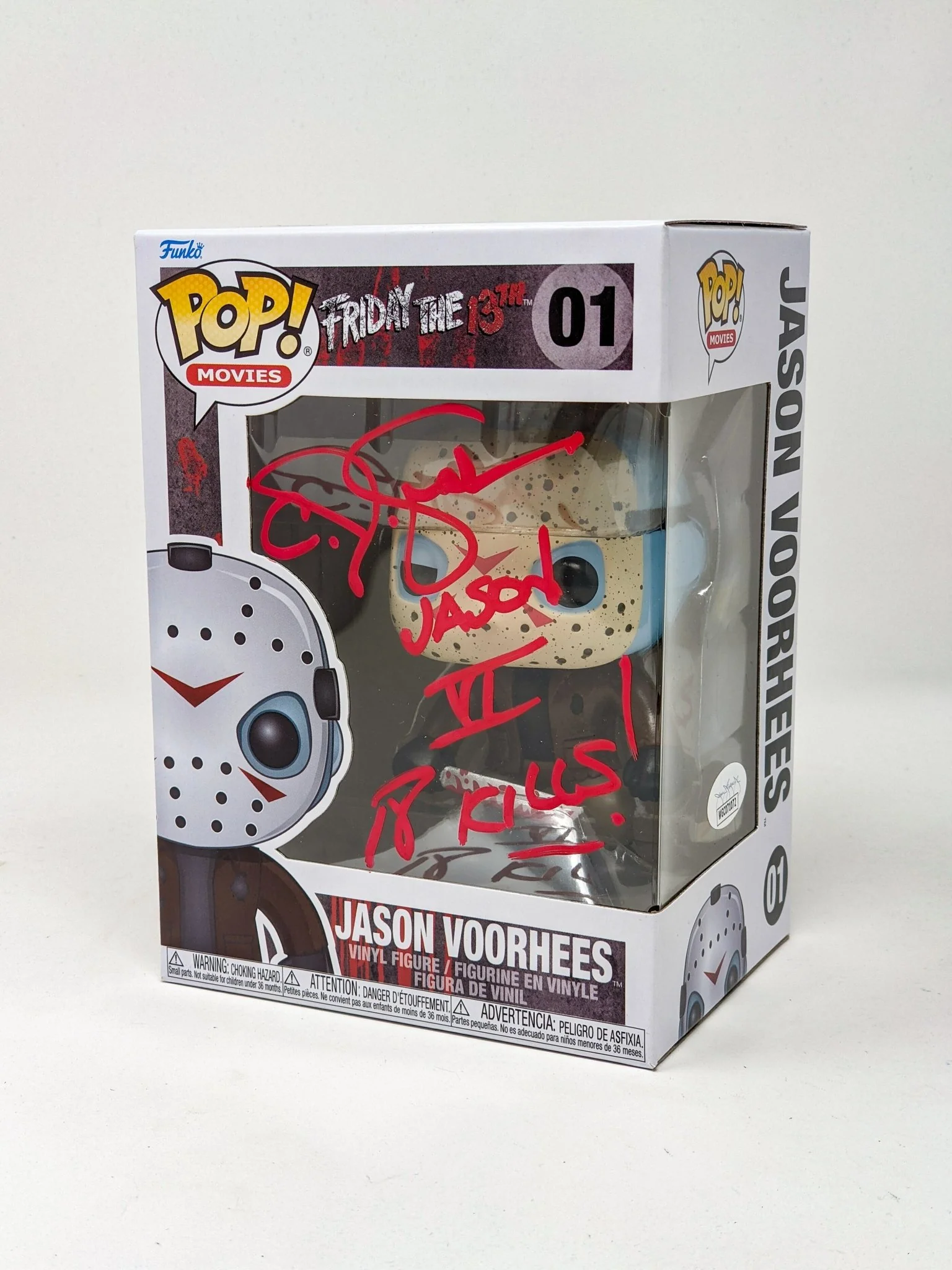 CJ Graham Friday The 13th Jason Voorhees #01 Signed Funko Pop JSA Certified Autograph - Image 2