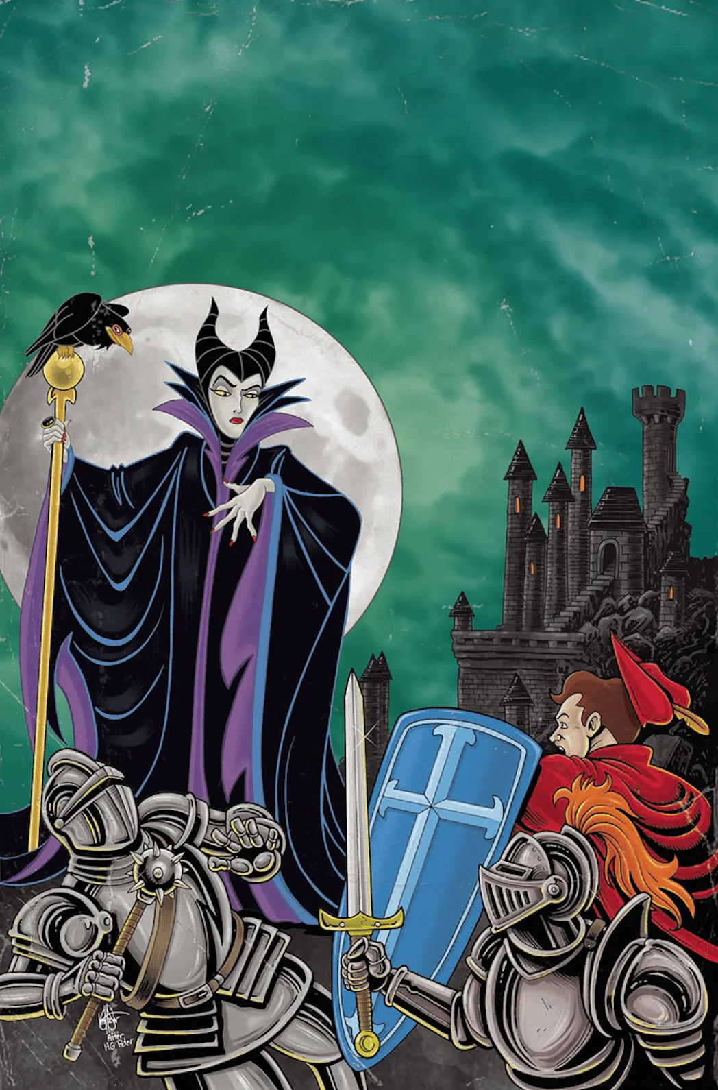 Disney Villains Maleficent #1 Cover ZF 1:10 Haeser Virgin Variant Comic Book - Image 2