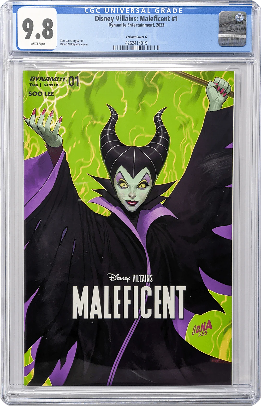 Disney Villains Maleficent #1 1:10 Nakayama Variant CGC Universal 9.8 - Image 2