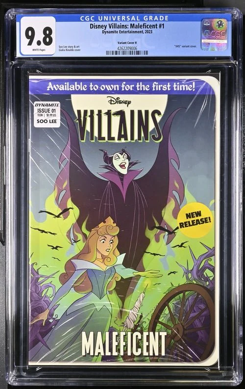 Disney Villains Maleficent #1 1:10 VHS Homage Edition Variant CGC Universal 9.8 - Image 4
