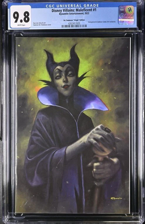 Disney Villains Maleficent #1 GalaxyCon Exclusive De Tommaso Virgin Edition CGC Universal Grade 9.8 - Image 2