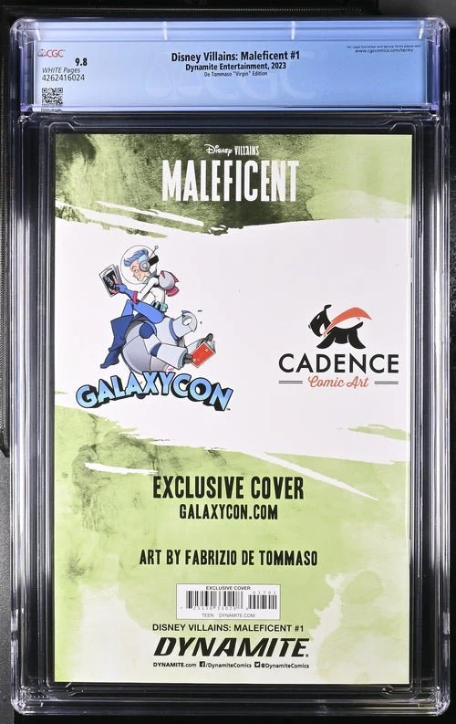 Disney Villains Maleficent #1 GalaxyCon Exclusive De Tommaso Virgin Edition CGC Universal Grade 9.8 - Image 5