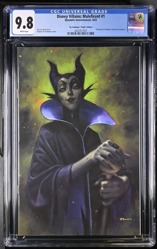 Disney Villains Maleficent #1 GalaxyCon Exclusive De Tommaso Virgin Edition CGC Universal Grade 9.8 - Image 6