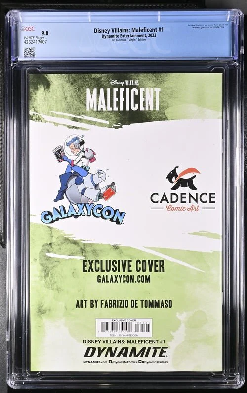 Disney Villains Maleficent #1 GalaxyCon Exclusive De Tommaso Virgin Edition CGC Universal Grade 9.8 - Image 7