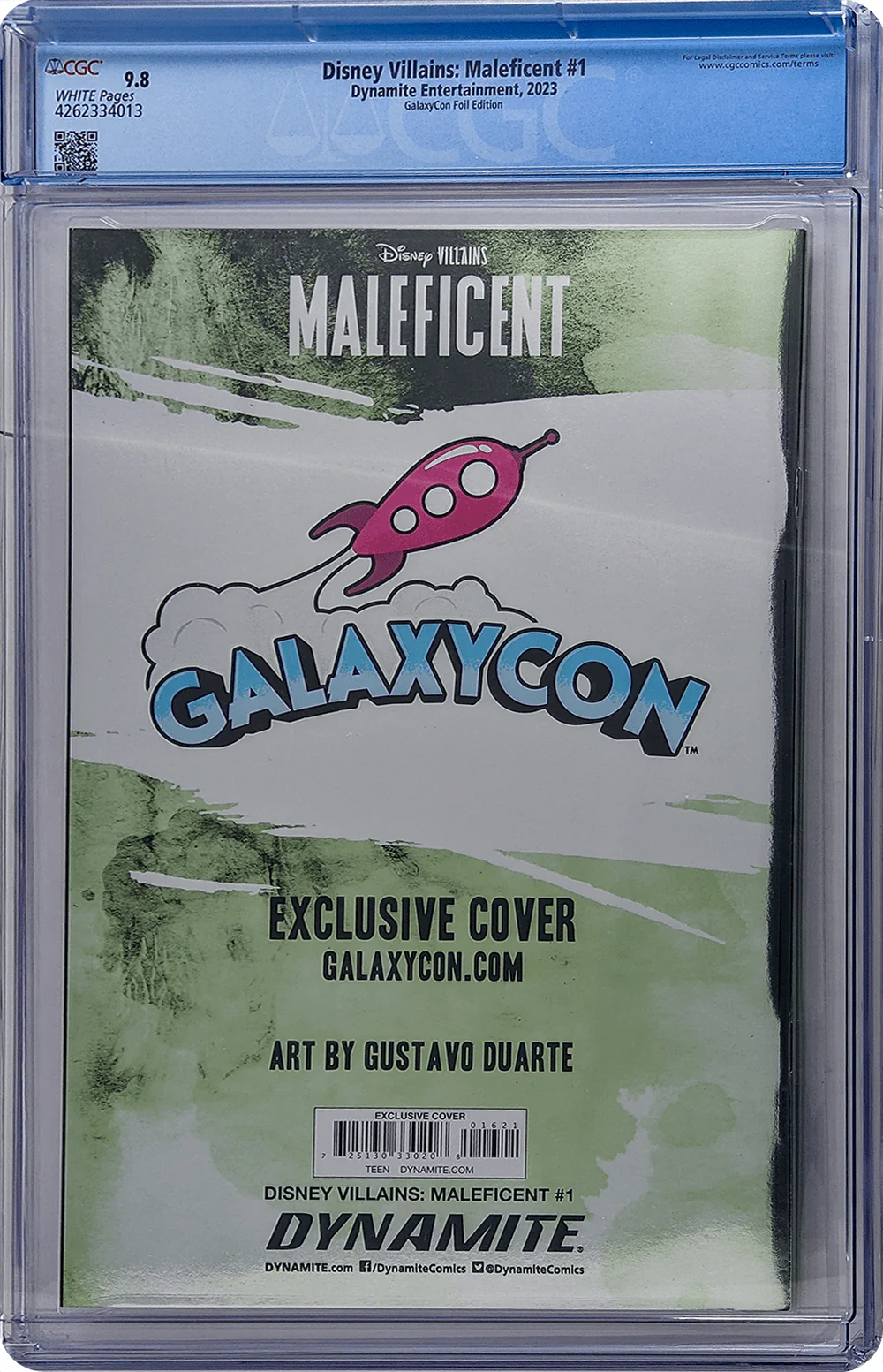 Disney Villains: Maleficent #1 Dynamite Entertainment GalaxyCon Foil Edition CGC Universal 9.8 - Image 5