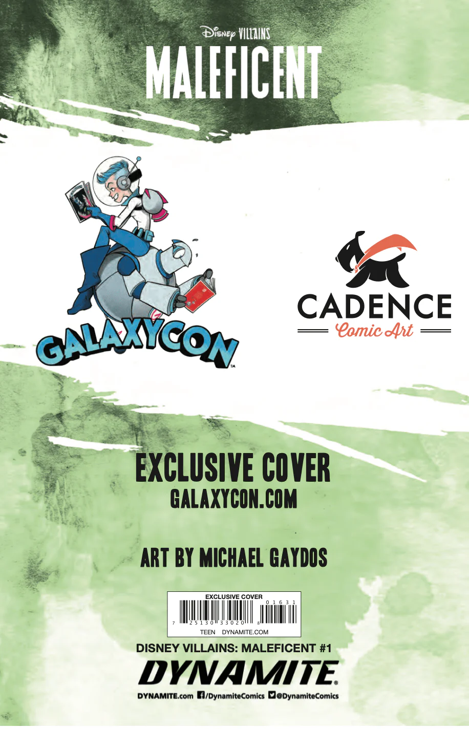 Disney Villains Maleficent #1 GalaxyCon Exclusive Gaydos Virgin Variant Comic Book - Image 3