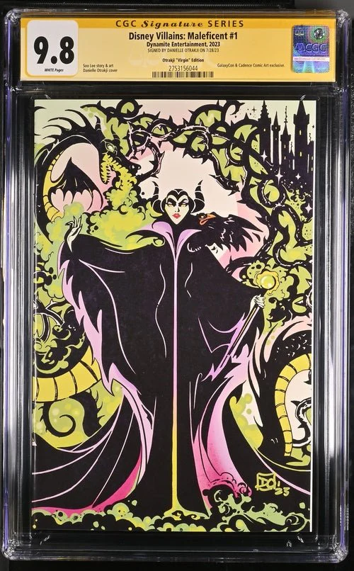 Disney Villains Maleficent #1 GalaxyCon Exclusive Otrakji Variant CGC Signature Series 9.8 Signed Danielle Otrakji - Image 14