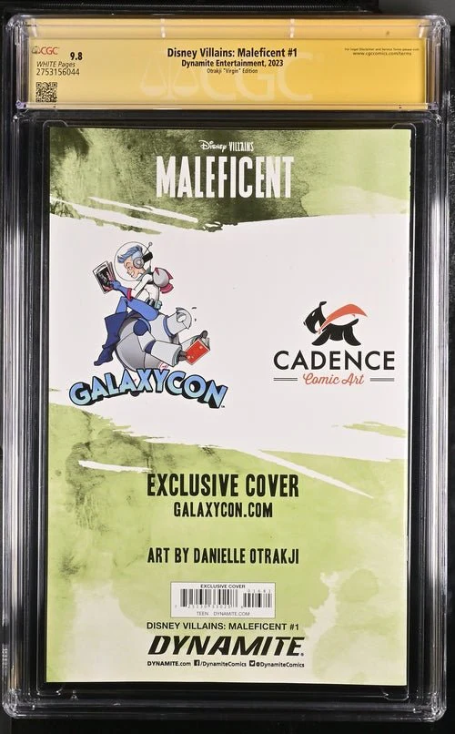 Disney Villains Maleficent #1 GalaxyCon Exclusive Otrakji Variant CGC Signature Series 9.8 Signed Danielle Otrakji - Image 15
