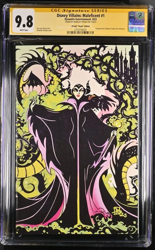 Disney Villains Maleficent #1 GalaxyCon Exclusive Otrakji Variant CGC Signature Series 9.8 Signed Danielle Otrakji - Image 18