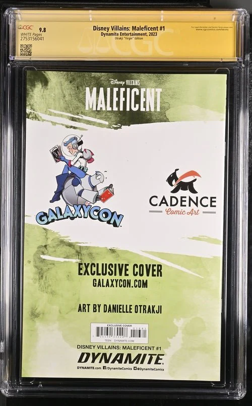 Disney Villains Maleficent #1 GalaxyCon Exclusive Otrakji Variant CGC Signature Series 9.8 Signed Danielle Otrakji - Image 19