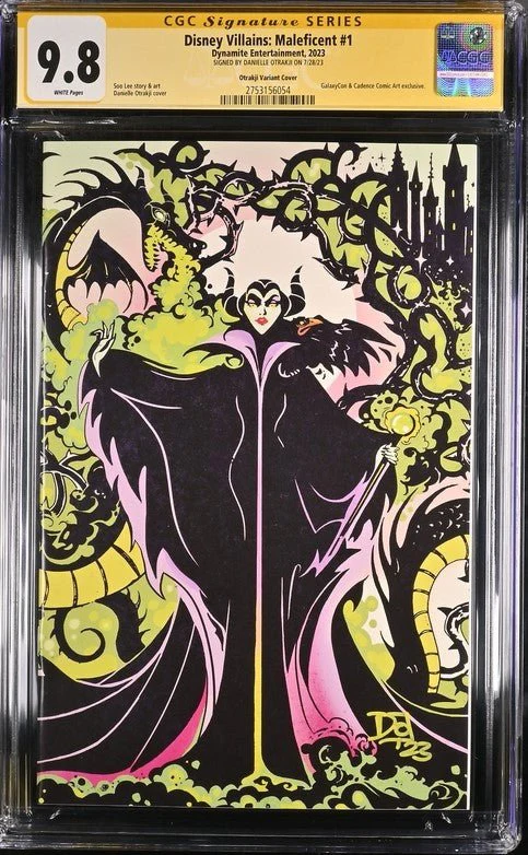 Disney Villains Maleficent #1 GalaxyCon Exclusive Otrakji Variant CGC Signature Series 9.8 Signed Danielle Otrakji - Image 2