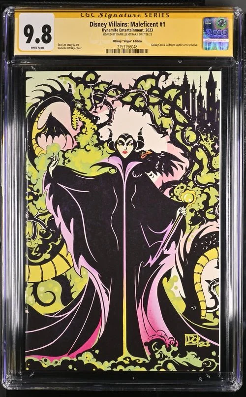Disney Villains Maleficent #1 GalaxyCon Exclusive Otrakji Variant CGC Signature Series 9.8 Signed Danielle Otrakji - Image 20