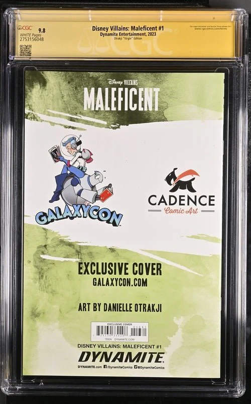 Disney Villains Maleficent #1 GalaxyCon Exclusive Otrakji Variant CGC Signature Series 9.8 Signed Danielle Otrakji - Image 21