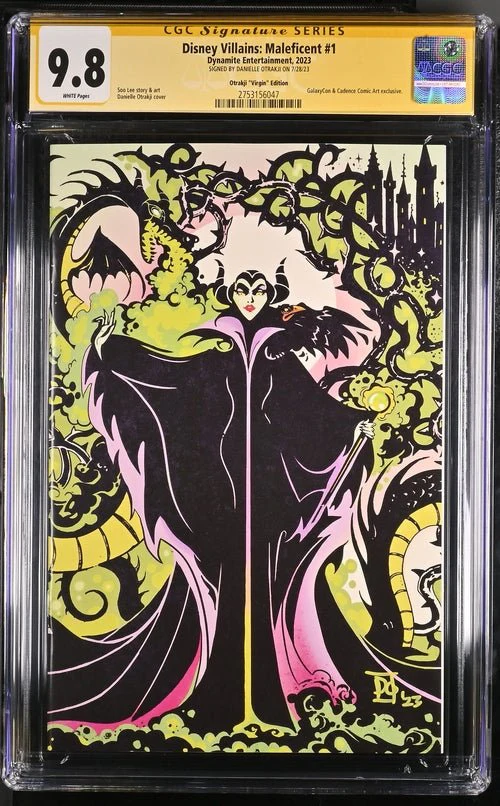 Disney Villains Maleficent #1 GalaxyCon Exclusive Otrakji Variant CGC Signature Series 9.8 Signed Danielle Otrakji - Image 22