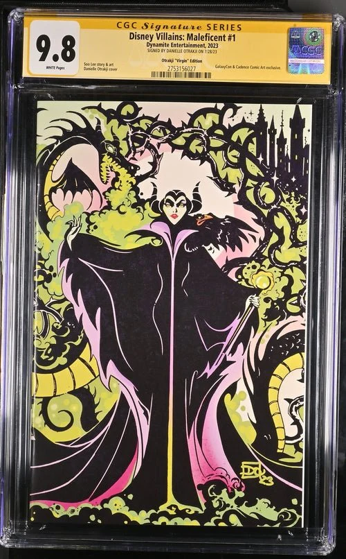Disney Villains Maleficent #1 GalaxyCon Exclusive Otrakji Variant CGC Signature Series 9.8 Signed Danielle Otrakji - Image 26