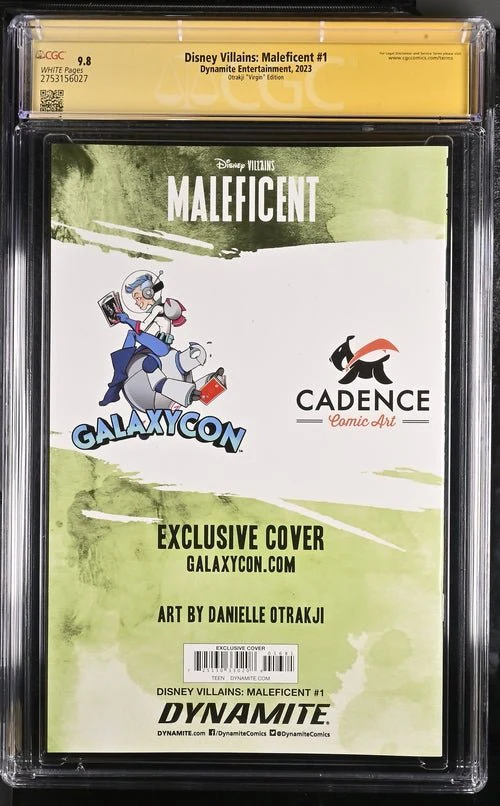 Disney Villains Maleficent #1 GalaxyCon Exclusive Otrakji Variant CGC Signature Series 9.8 Signed Danielle Otrakji - Image 27