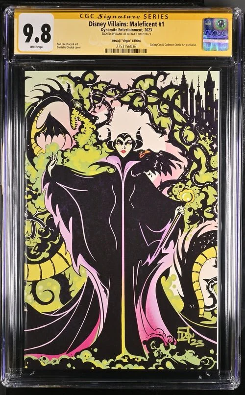 Disney Villains Maleficent #1 GalaxyCon Exclusive Otrakji Variant CGC Signature Series 9.8 Signed Danielle Otrakji - Image 4