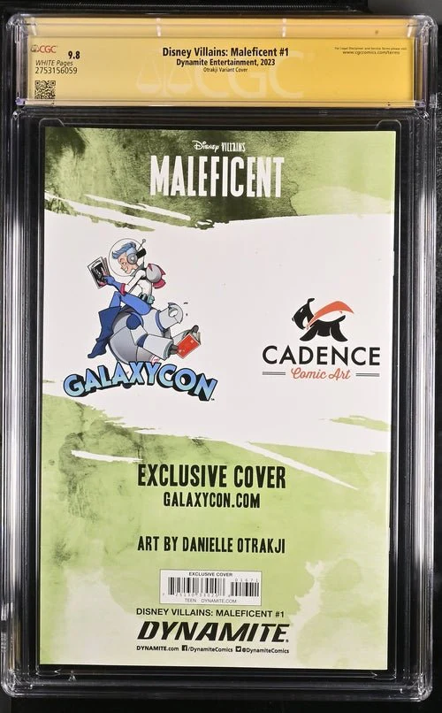 Disney Villains Maleficent #1 GalaxyCon Exclusive Otrakji Variant CGC Signature Series 9.8 Signed Danielle Otrakji - Image 11
