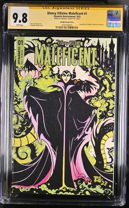 Disney Villains Maleficent #1 GalaxyCon Exclusive Otrakji Variant CGC Signature Series 9.8 Signed Danielle Otrakji - Image 14