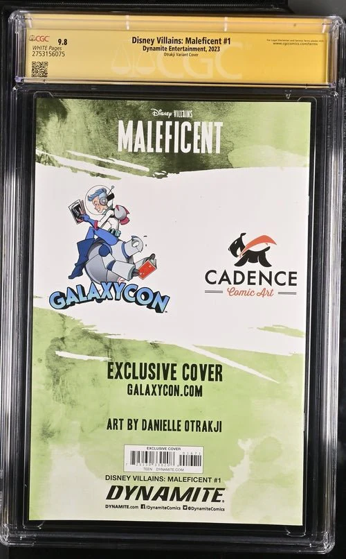 Disney Villains Maleficent #1 GalaxyCon Exclusive Otrakji Variant CGC Signature Series 9.8 Signed Danielle Otrakji - Image 15