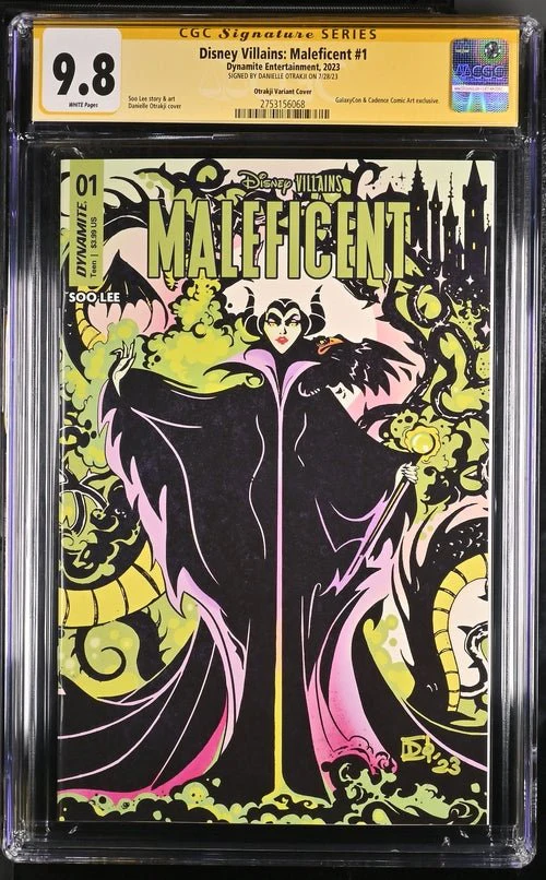 Disney Villains Maleficent #1 GalaxyCon Exclusive Otrakji Variant CGC Signature Series 9.8 Signed Danielle Otrakji - Image 8