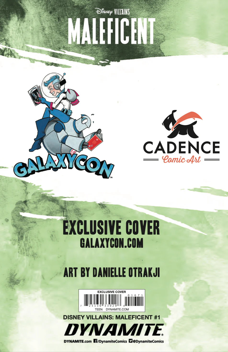 Disney Villains Maleficent #1 GalaxyCon Exclusive Otrakji Trade Variant Comic Book - Image 3