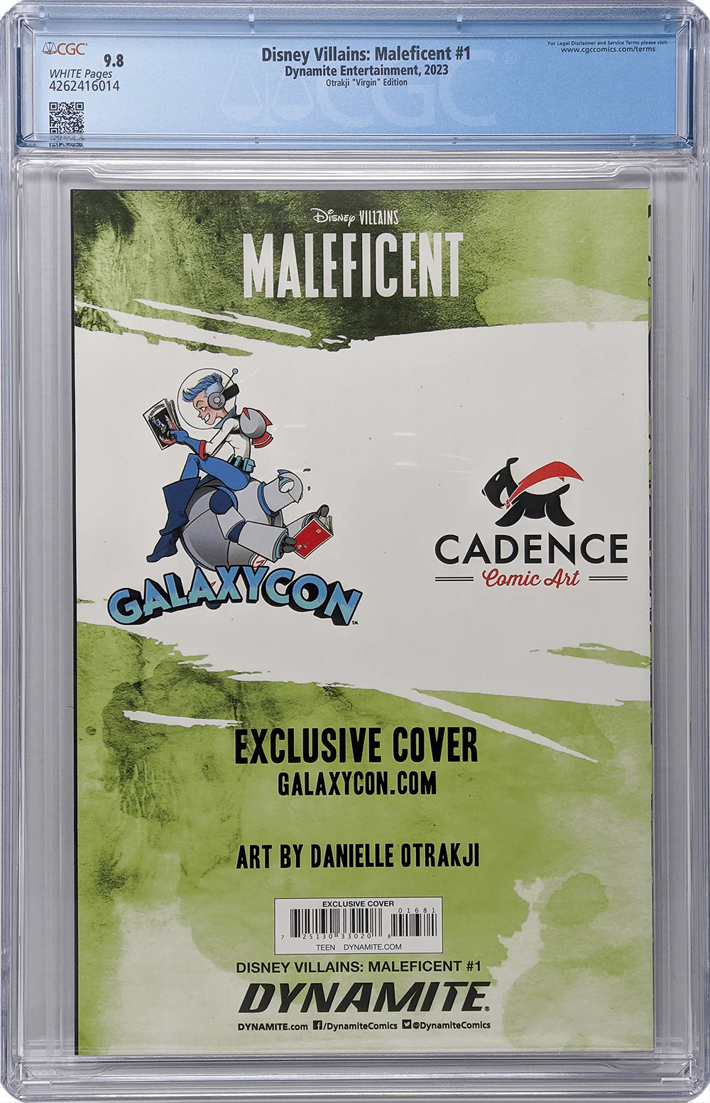 Disney Villains Maleficent #1 GalaxyCon Exclusive Otrakji Virgin Variant CGC Universal Grade 9.8 - Image 3