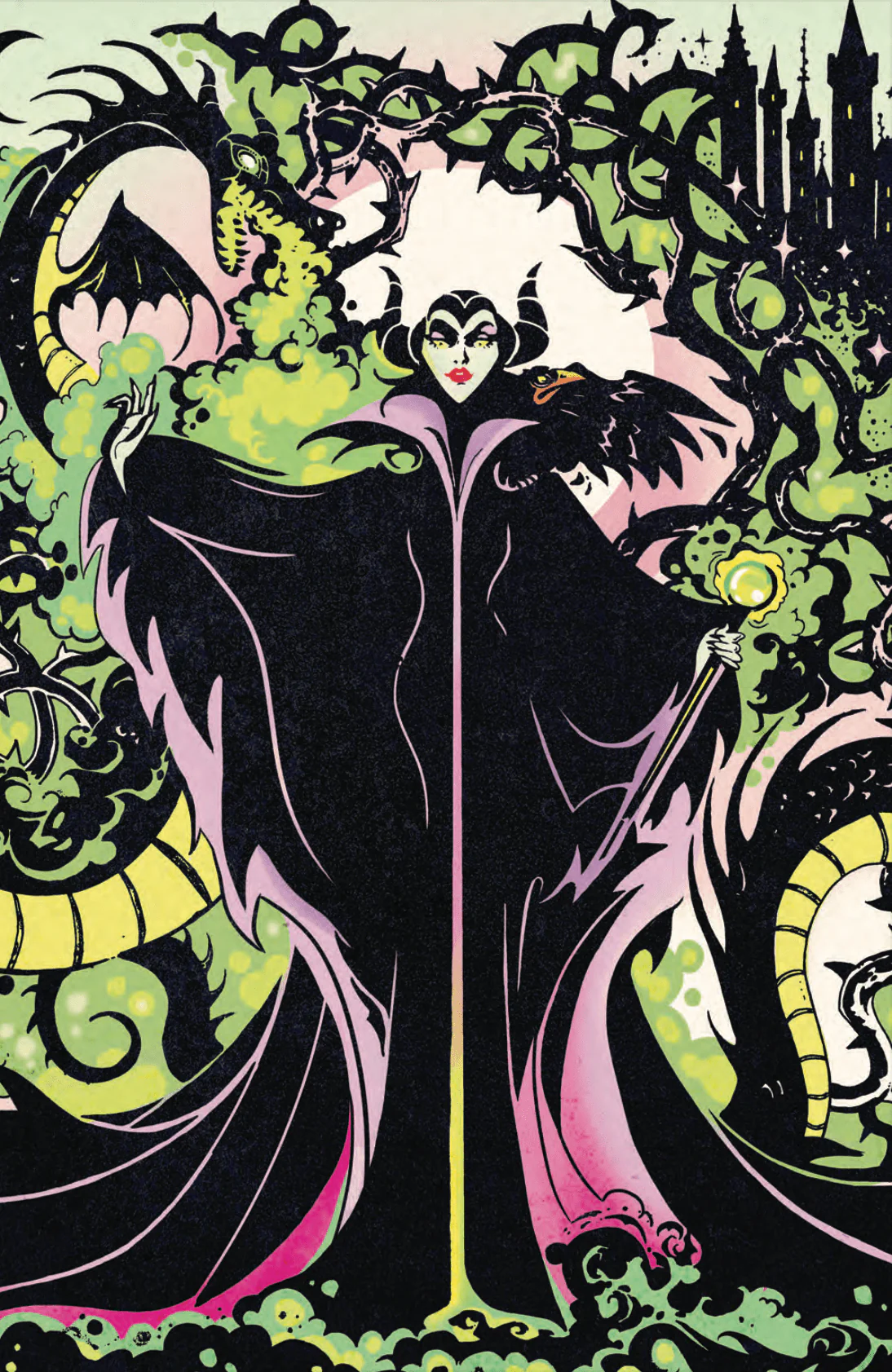 Disney Villains Maleficent #1 GalaxyCon Exclusive Otrakji Virgin Variant Comic Book - Image 2