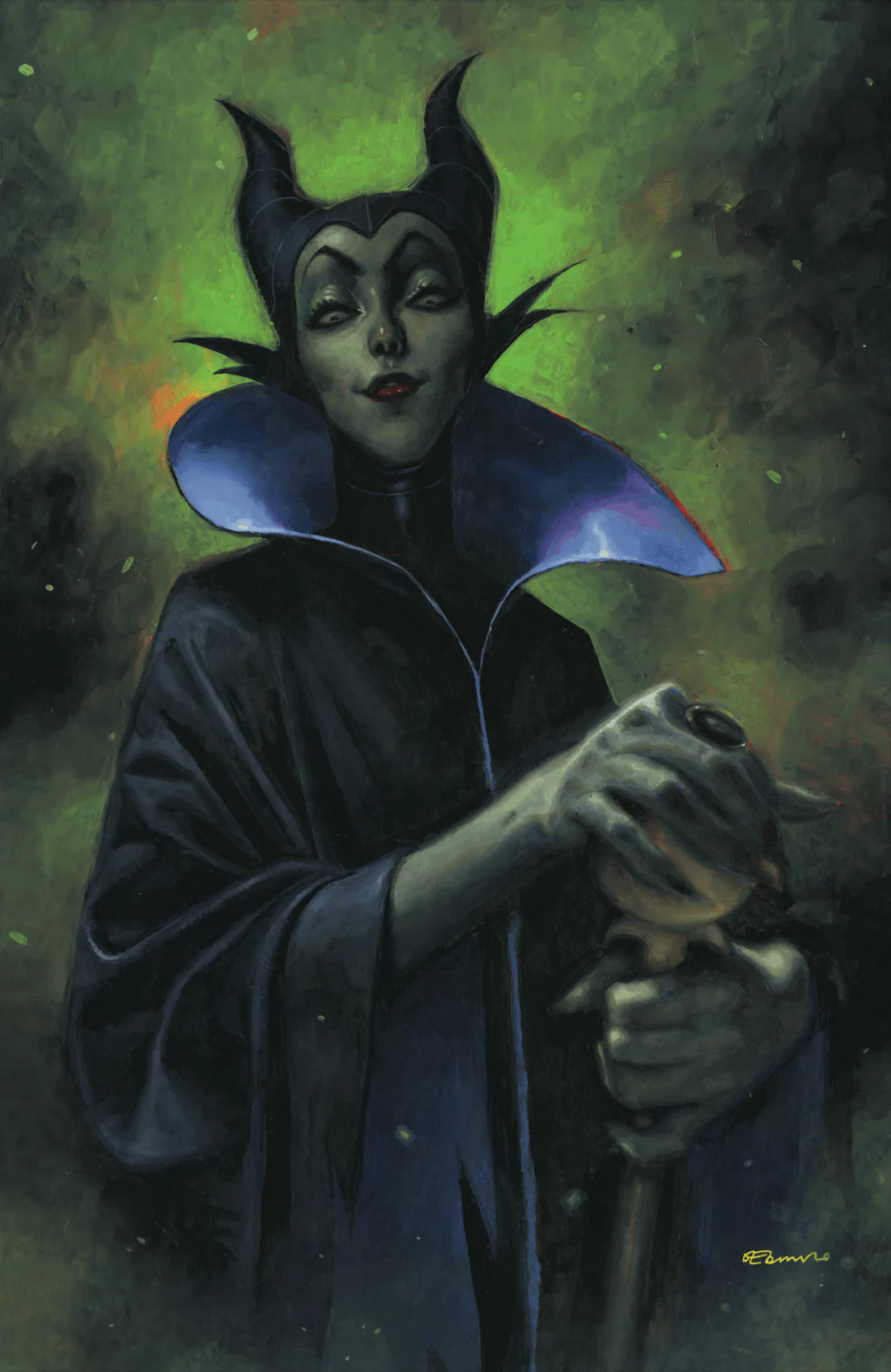 Disney Villains Maleficent #1 GalaxyCon Exclusive Tommaso Virgin Variant Comic Book - Image 2