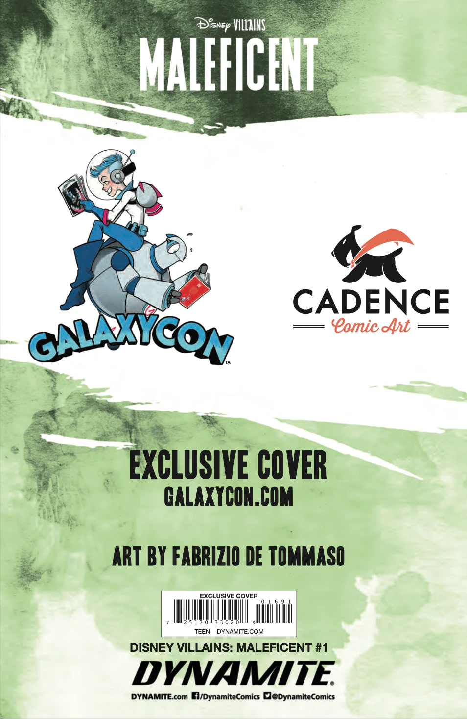 Disney Villains Maleficent #1 GalaxyCon Exclusive Tommaso Virgin Variant Comic Book - Image 3
