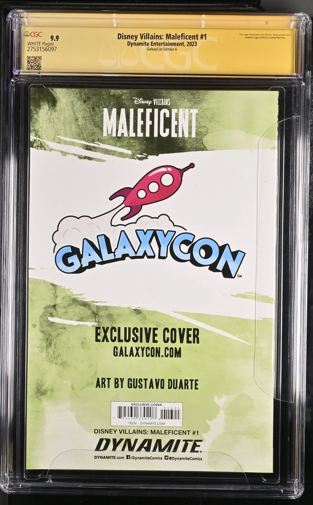Disney Villains Maleficent #1 GalaxyCon Edition A CGC SS 9.9 Mint Signed by Guatavo Duarte - Image 5