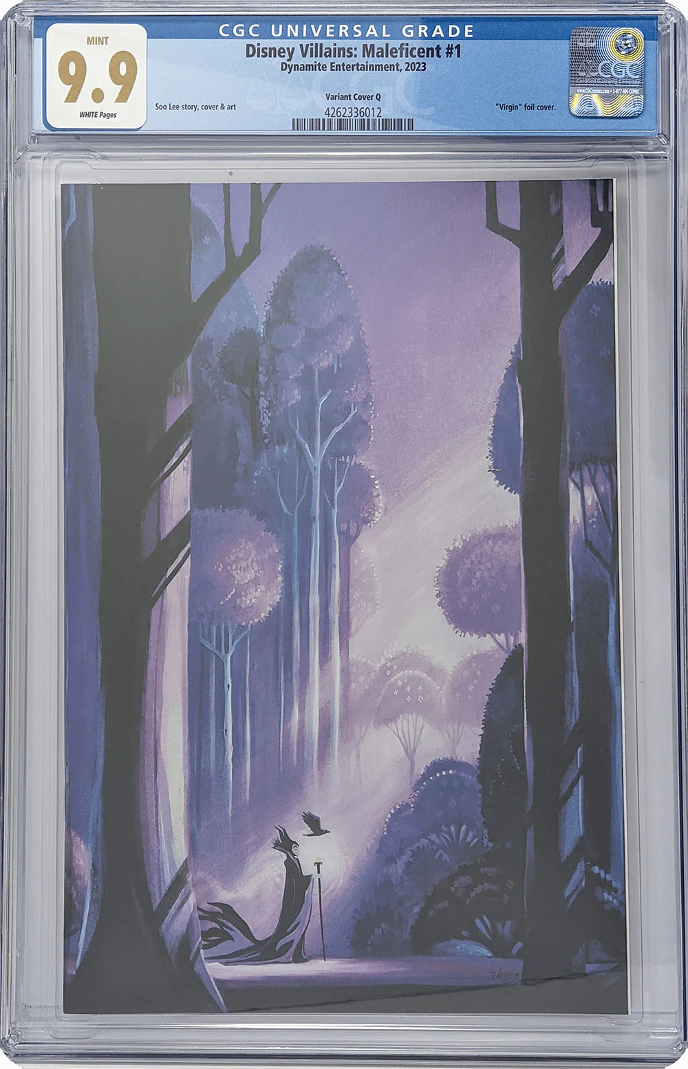 Disney Villains Maleficent #1 Meyer Cover Q 1:150 Virgin Foil Edition Variant CGC Universal 9.9 - Image 6