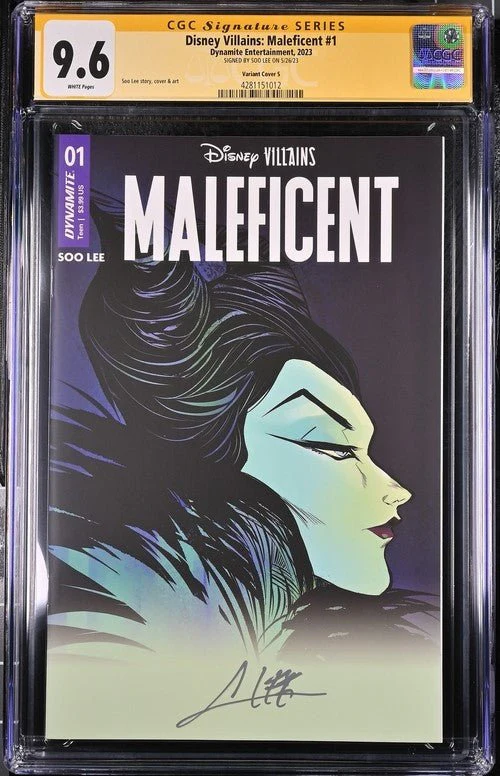 Disney Villains Maleficent #1 Soo Lee Variant 1:250 Cover S CGC Signature Series 9.6 Signed Soo Lee - Image 2