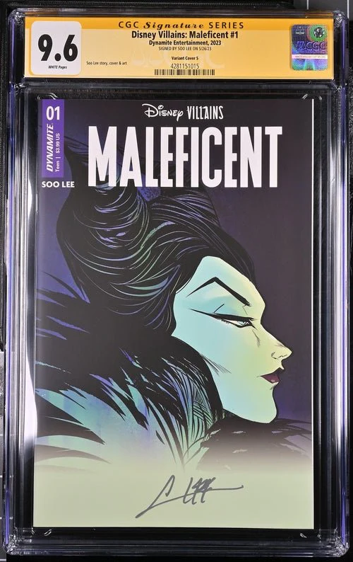 Disney Villains Maleficent #1 Soo Lee Variant 1:250 Cover S CGC Signature Series 9.6 Signed Soo Lee - Image 8
