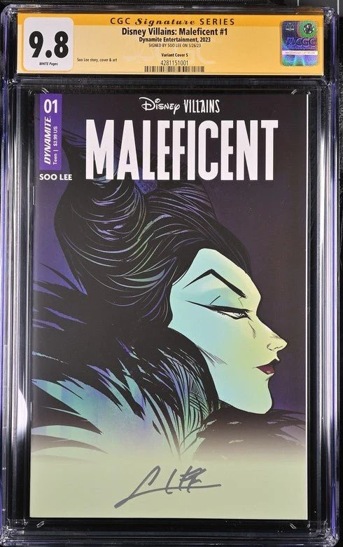 Disney Villains Maleficent #1 Soo Lee Variant 1:250 Cover S CGC Signature Series 9.8 Signed Soo Lee - Image 2