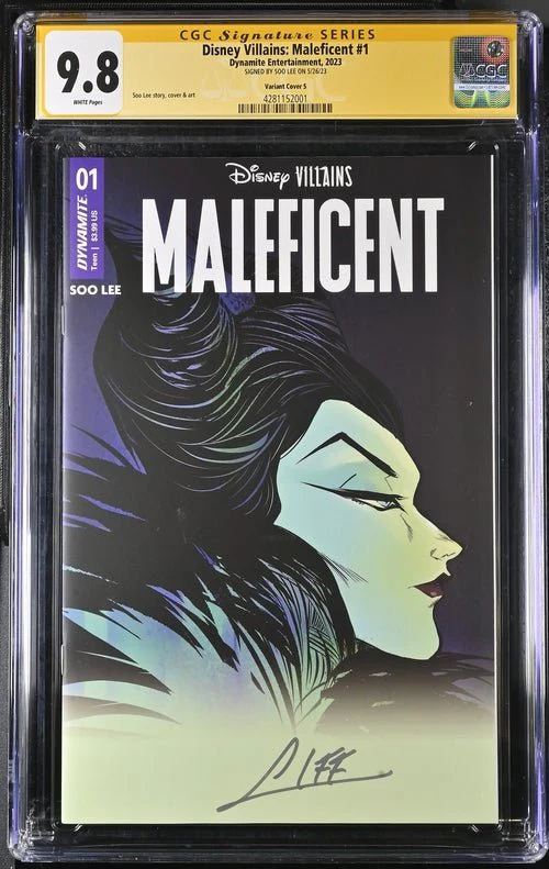 Disney Villains Maleficent #1 Soo Lee Variant 1:250 Cover S CGC Signature Series 9.8 Signed Soo Lee - Image 4