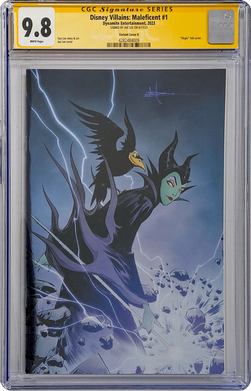 Disney Villains Maleficent #1 Variant Cover R CGC Signature Series 9.8 Signed Jae Lee - Image 3