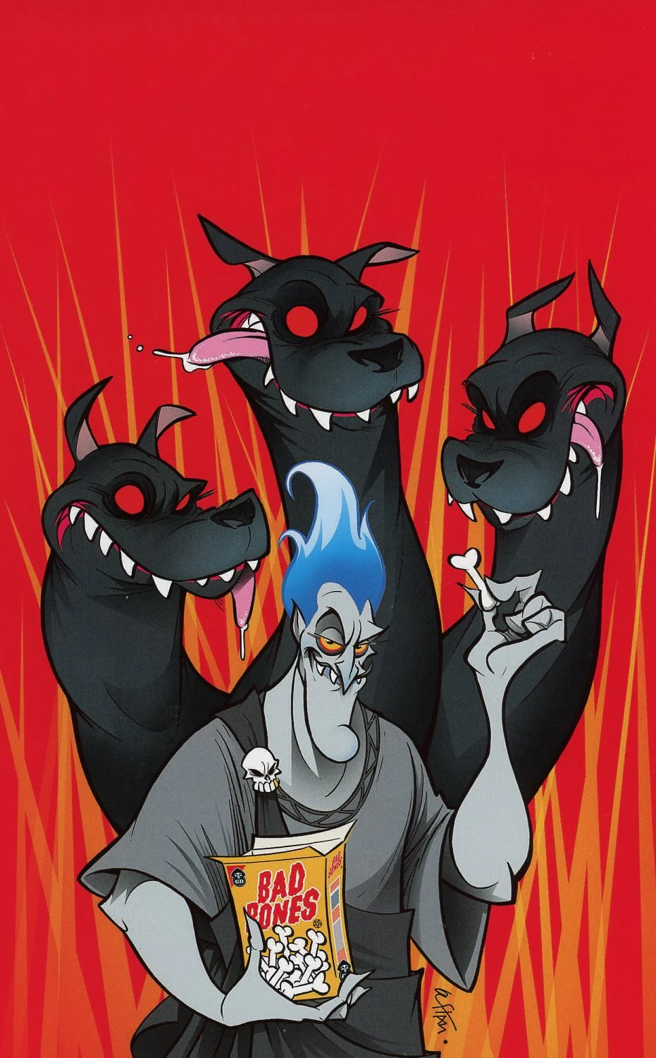 Disney Villians Hades #2 GalaxyCon Exclusive Gustavo Duarte Virgin Variant Comic Book - Image 2