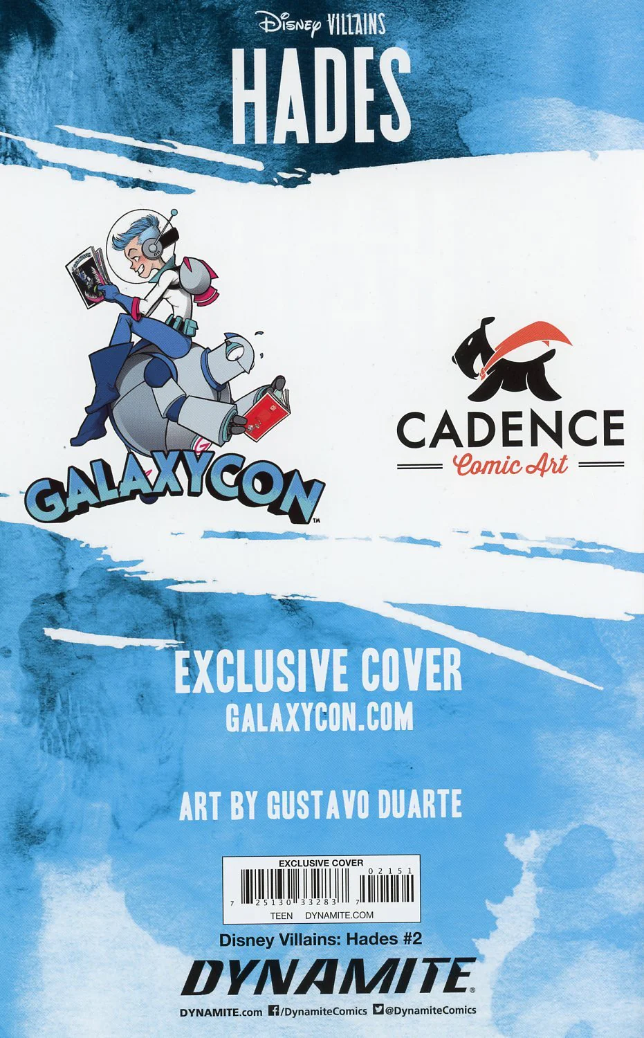 Disney Villians Hades #2 GalaxyCon Exclusive Gustavo Duarte Virgin Variant Comic Book - Image 3