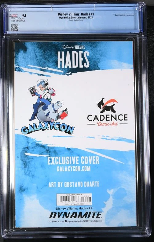 Disney Villians Hades #1 GalaxyCon Exclusive Duarte Trade Variant CGC Universal Grade 9.8 - Image 3