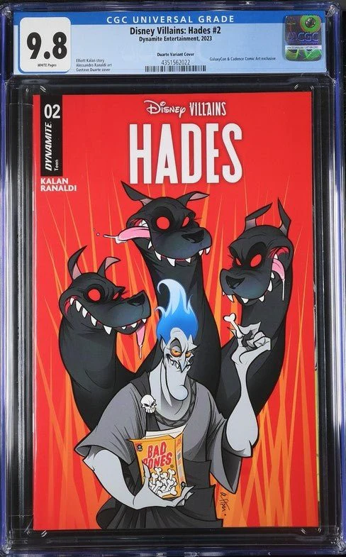 Disney Villains Hades #2 GalaxyCon Exclusive Duarte Trade Variant CGC Universal Grade 9.8 - Image 2