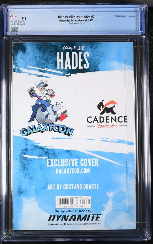 Disney Villains Hades #2 GalaxyCon Exclusive Duarte Trade Variant CGC Universal Grade 9.8 - Image 3