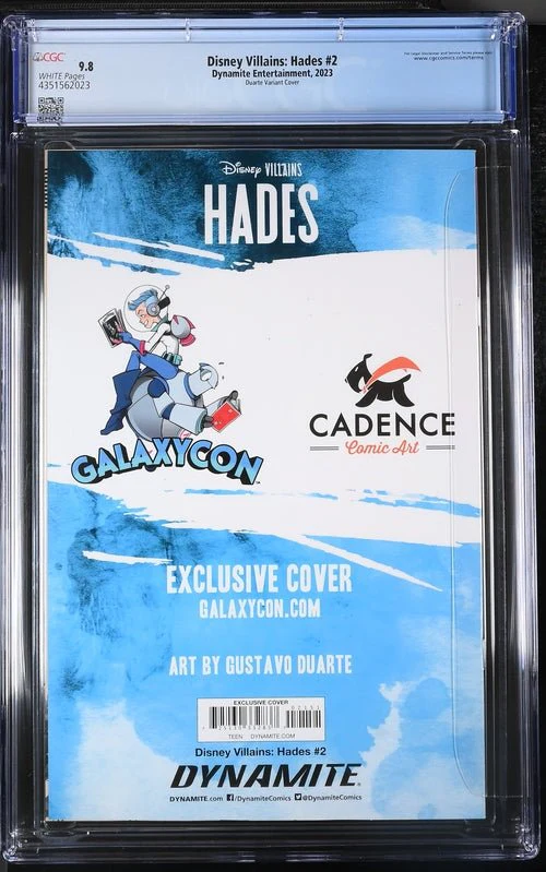 Disney Villains Hades #2 GalaxyCon Exclusive Duarte Trade Variant CGC Universal Grade 9.8 - Image 5